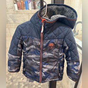 Gerry Weber Blue and Orange Quilted Jacket